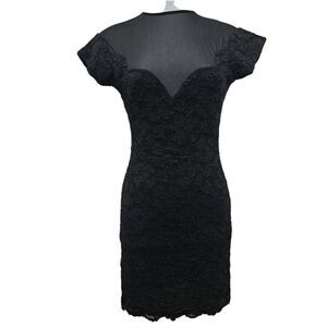 Vintage Frederick's Of Hollywood Gothic Illusion Sweetheart Neckline Y2K  Sz 7/8